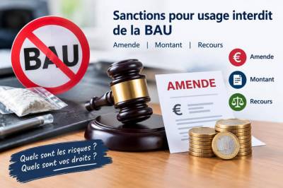 Sanctions pour usage interdit de la bau : amende, montant et recours