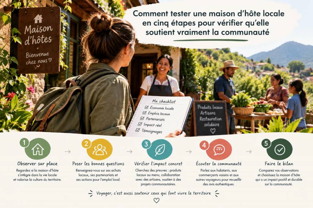 Comment tester une maison d'hôte locale en cinq étapes pour vérifier qu'elle soutient vraiment la communauté