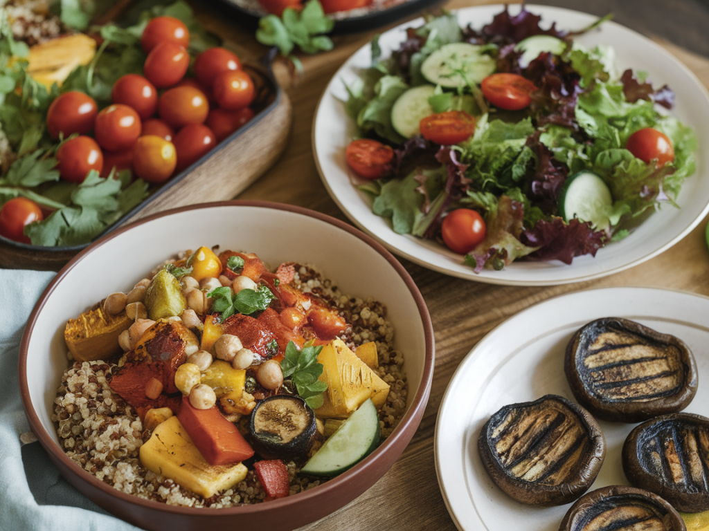Cuisiner un dîner végétarien trois plats avec ingrédients locaux en moins d'une heure et zéro gaspillage